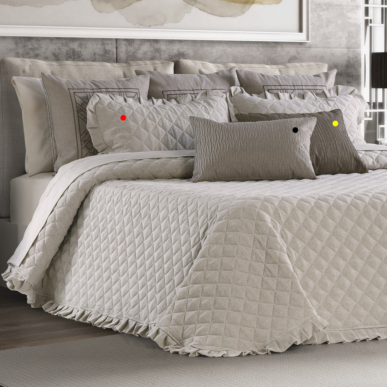 Edredão Bouty Jacquard Linho/Algodão Esquilo