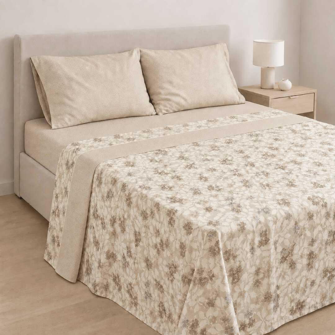 Jogo Lençóis Cama Flanela 100% Algodão Kenzo
