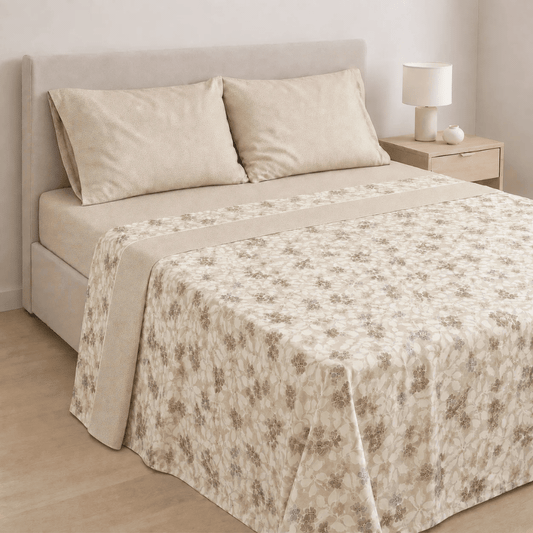 Jogo Lençóis Cama Flanela 100% Algodão Kenzo