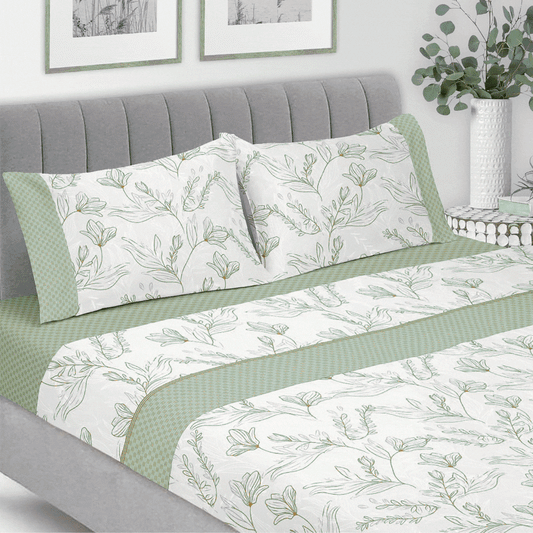 Jogo Lençóis Cama Flanela 100% Algodão Folha