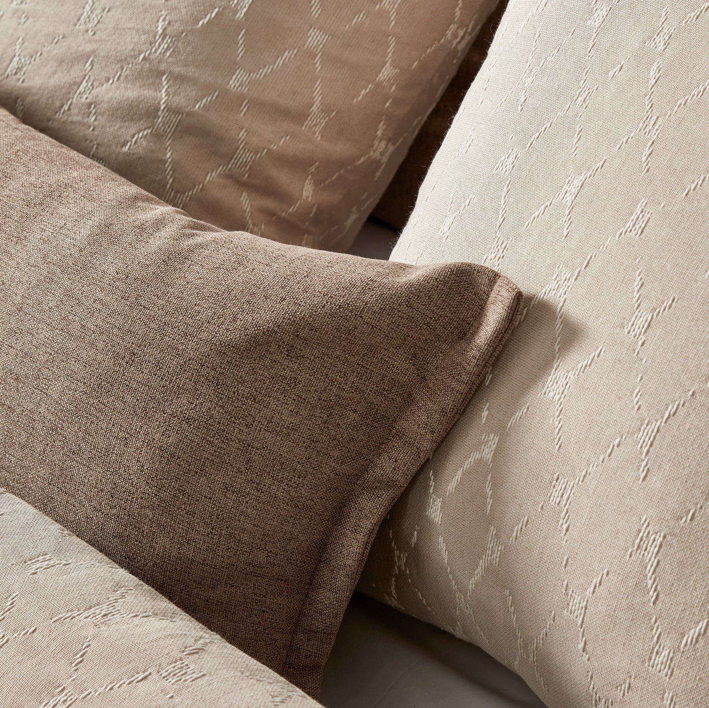 Colcha Jacquard Glave Beje 270x270