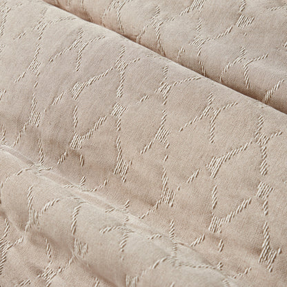 Colcha Jacquard Glave Beje 270x270
