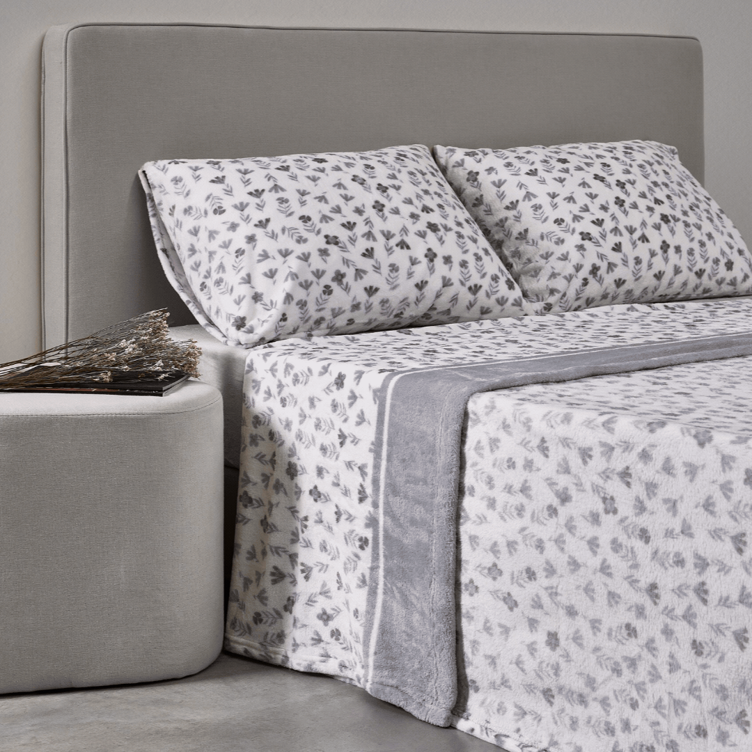 Jogo Lençóis Cama Estampado SEDALINA Florzinha