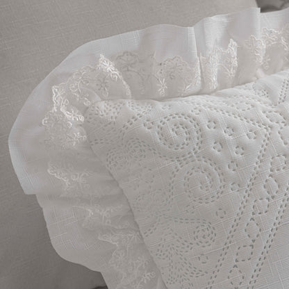 Edredón jacquard Fresh Air de color rosa