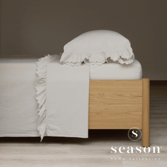 Jogo Lençóis Cama 100% Algodão Percal 200 Fios Hush Pérola