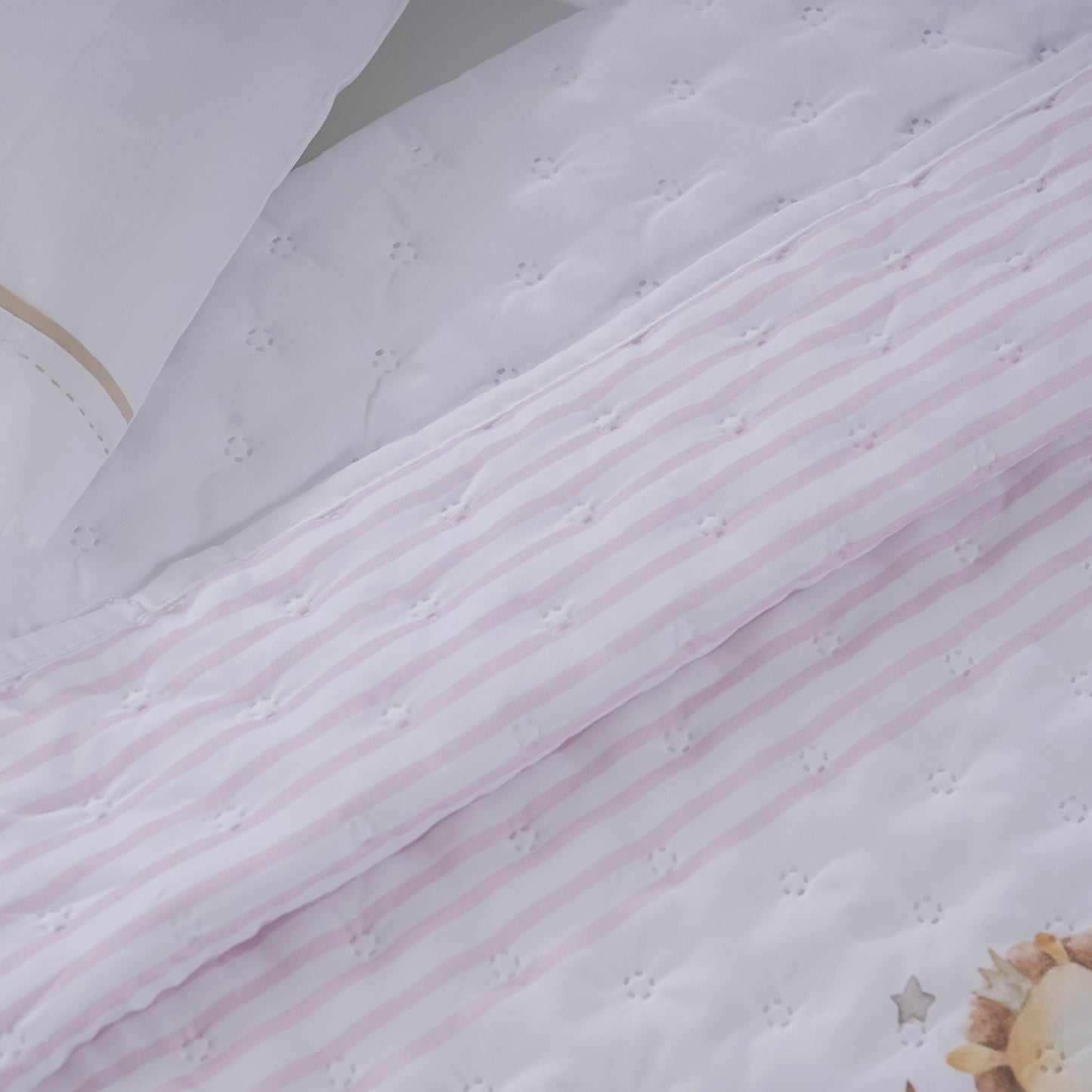Conjunto Edredão + Resguardo Jungle Rosa