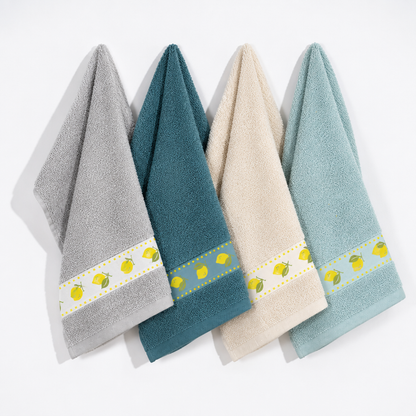 Pack Panos de Cozinha em Felpo Jacquard Limão
