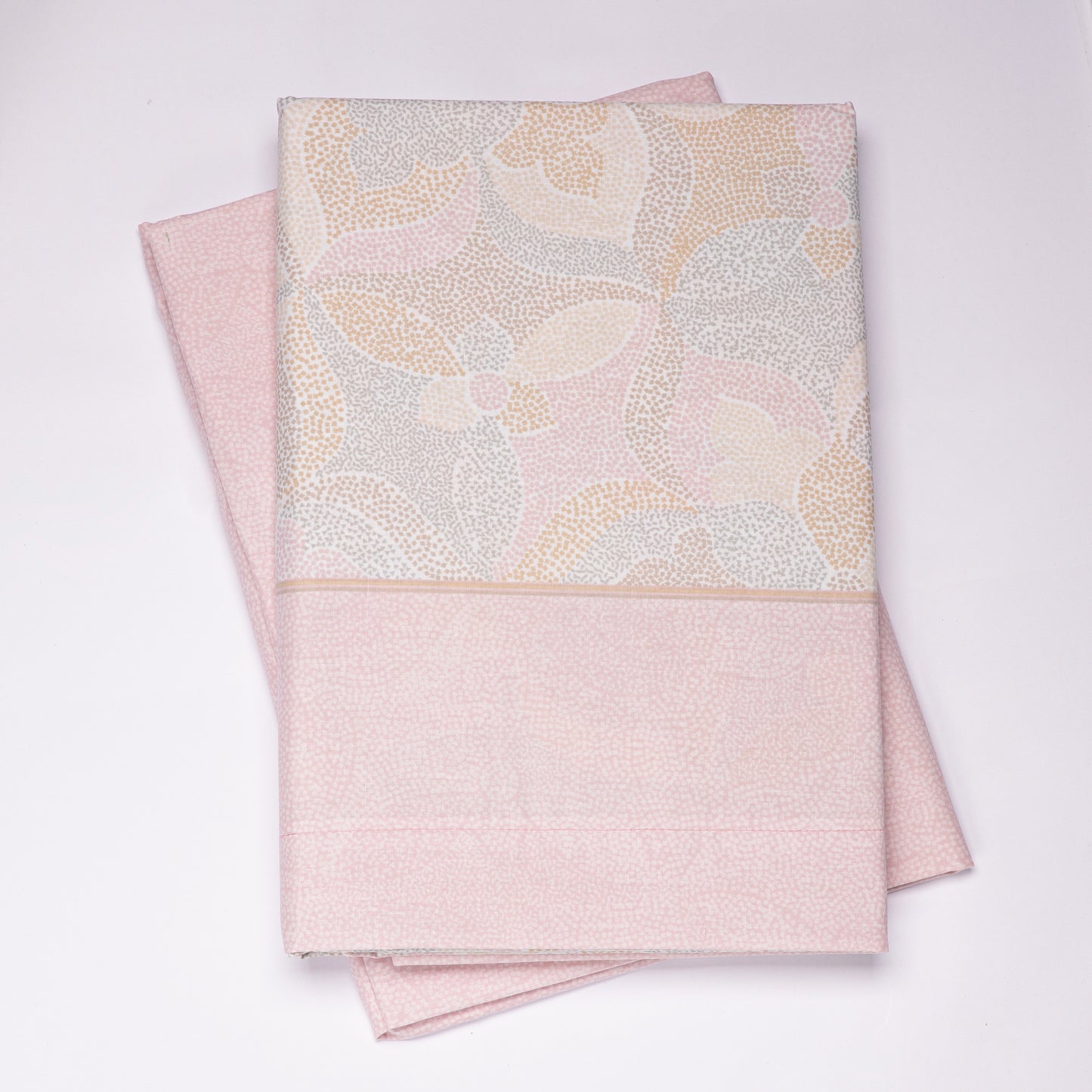 Lençóis Cama CASAL 50% Alg. 50% Pol. Mood Rosa