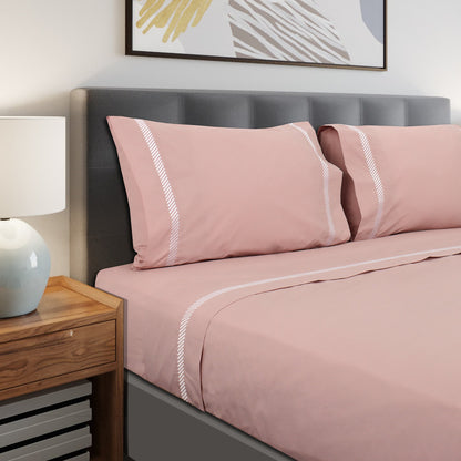 Jogo Lençóis Cama 100% Algodão Percal 200 Fios Oslo