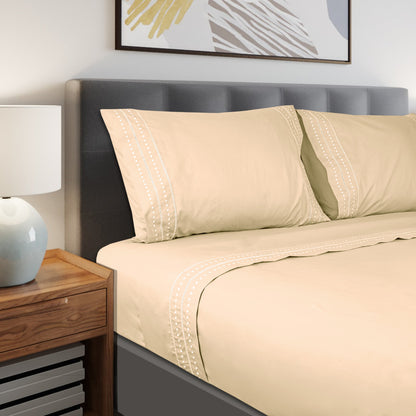Jogo Lençóis Cama 100% Algodão Percal 200 Fios Paris
