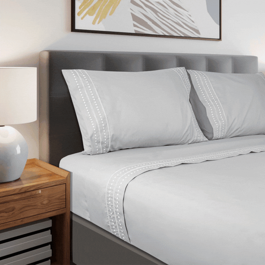 Jogo Lençóis Cama 100% Algodão Percal 200 Fios Paris