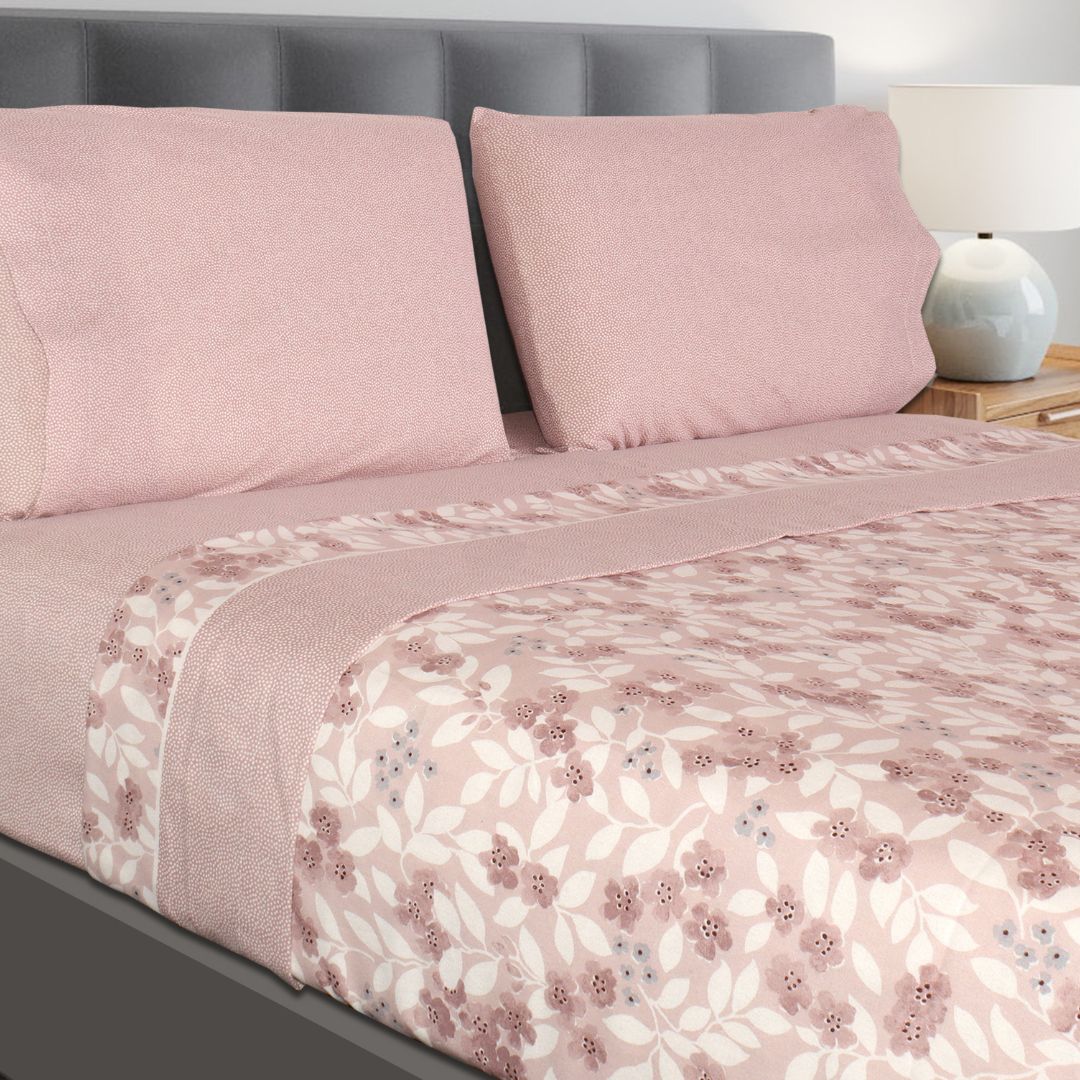 Jogo Lençóis Cama Flanela 100% Algodão Kenzo