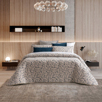 Edredão Conforter Jacquard Sakura Azul
