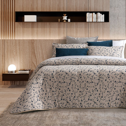 Edredão Conforter Jacquard Sakura Azul