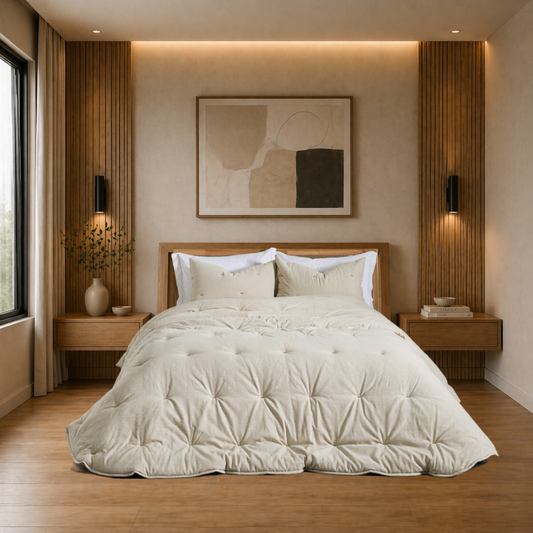 Edredão Quilt Latte Natural (Algodão / Linho)