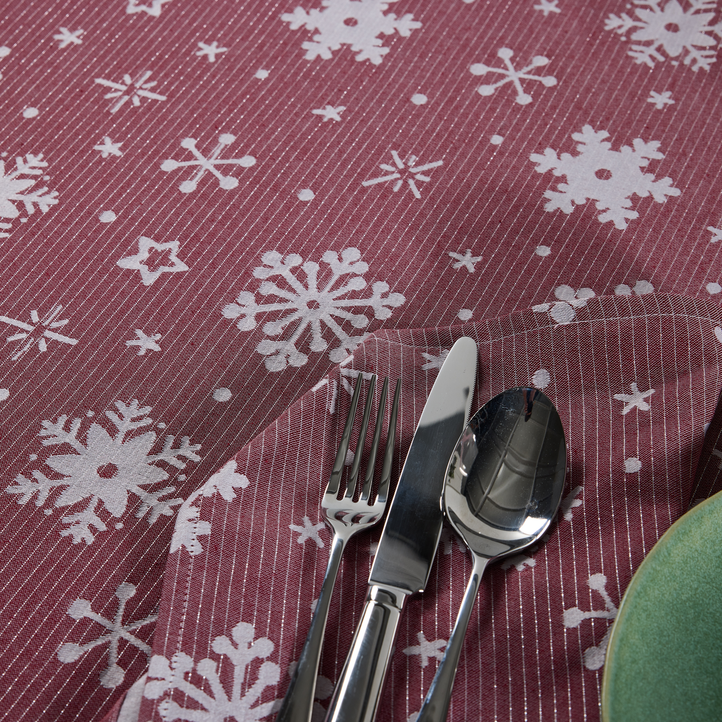 Toalha de Mesa Jacquard ANTI-NÓDOAS Neve