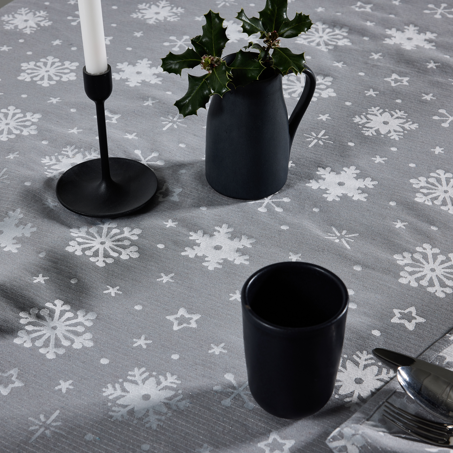 Toalha de Mesa Jacquard ANTI-NÓDOAS Neve