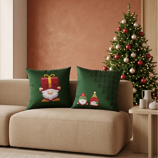 Almofada Decorativa de Natal Dupla Face Jingle