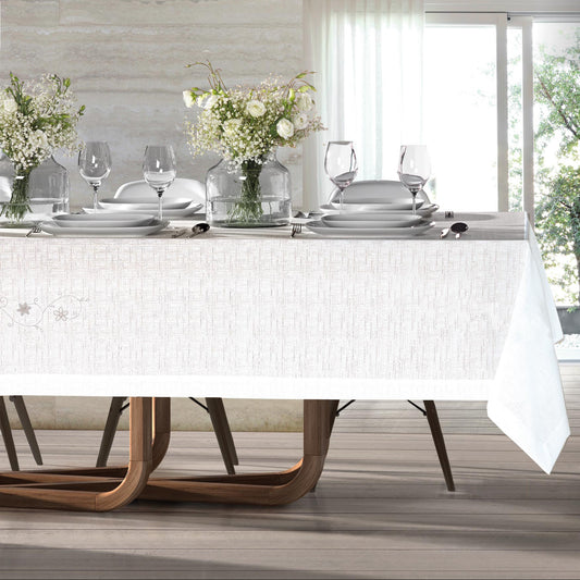 Toalha de Mesa 100% Poliéster Mate Branco