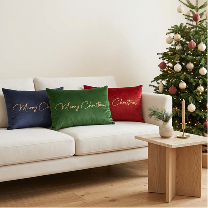 Almofada Decorativa de Natal em Veludo Melodia