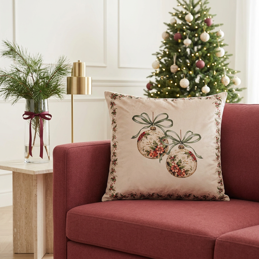 Almofada Decorativa de Natal em Veludo Tilda