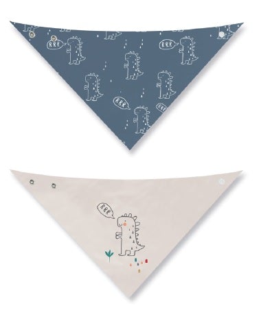 Pack 2 Bandanas Dinos - Casual Orgânic - D'Algodão