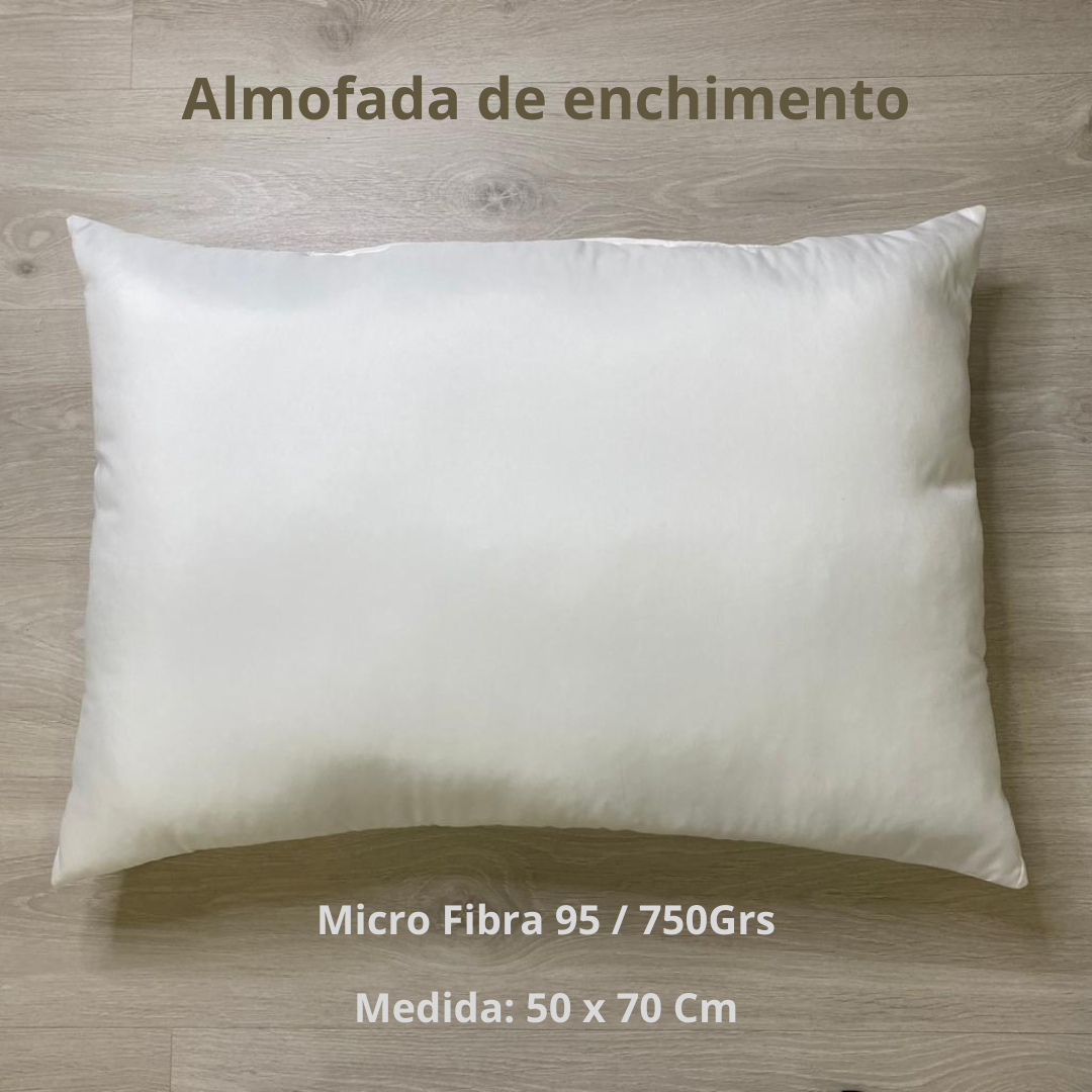 Almofada Enchimento Liso 50x70 Branco