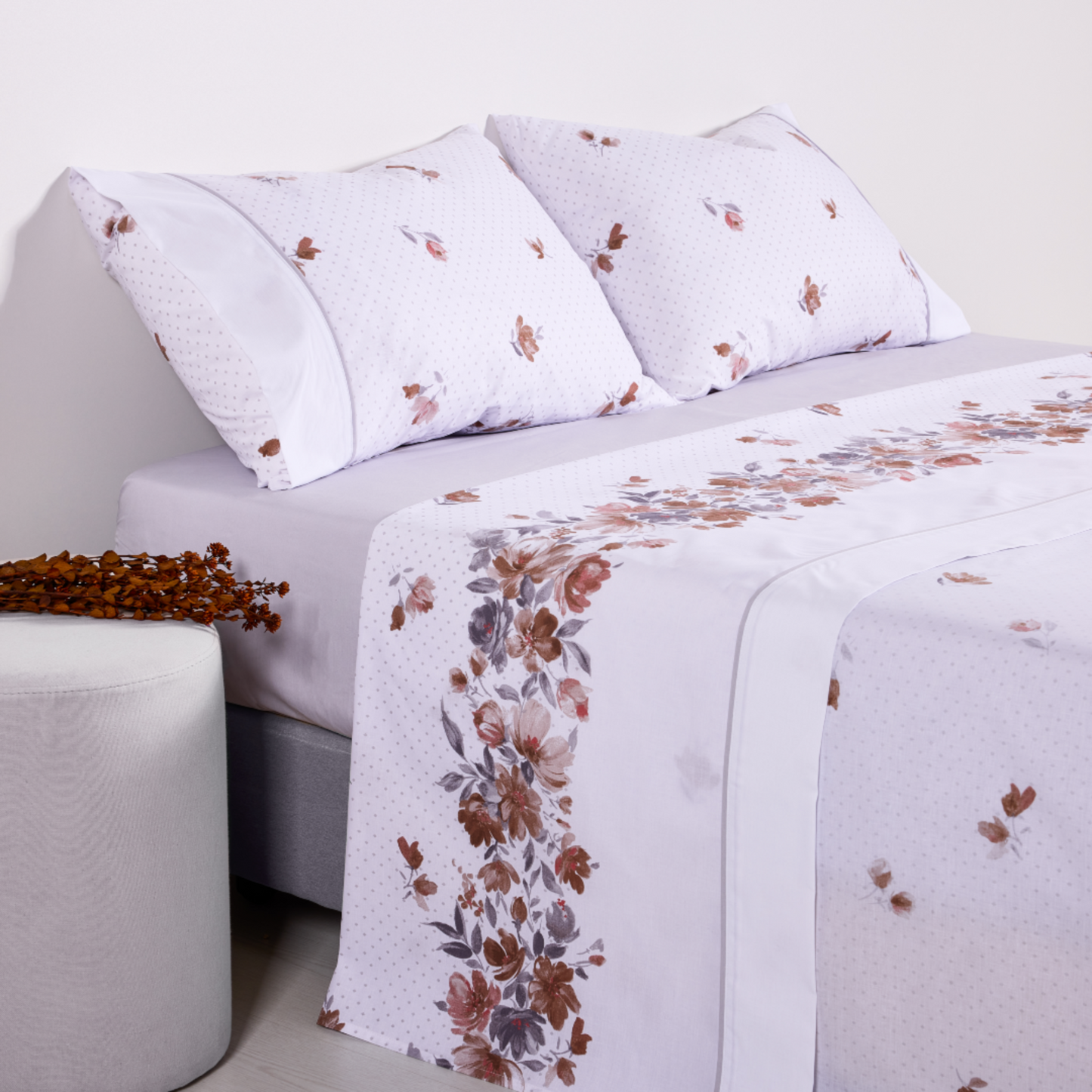 Lençóis Cama Estampados 50% Alg. 50% Pol. Digital