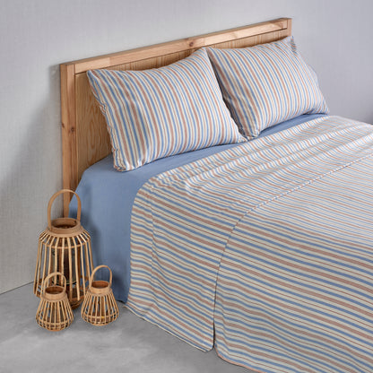 Jogo Lençóis Cama Jacquard Flanela Dupla
