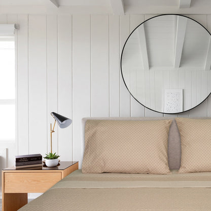 Lençóis Cama Flanela Eterna Beje Casal 260x280