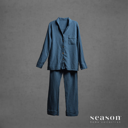 Pijama 100% Algodão Bci Laise Azul