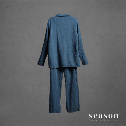 Pijama 100% Algodão Bci Laise Azul
