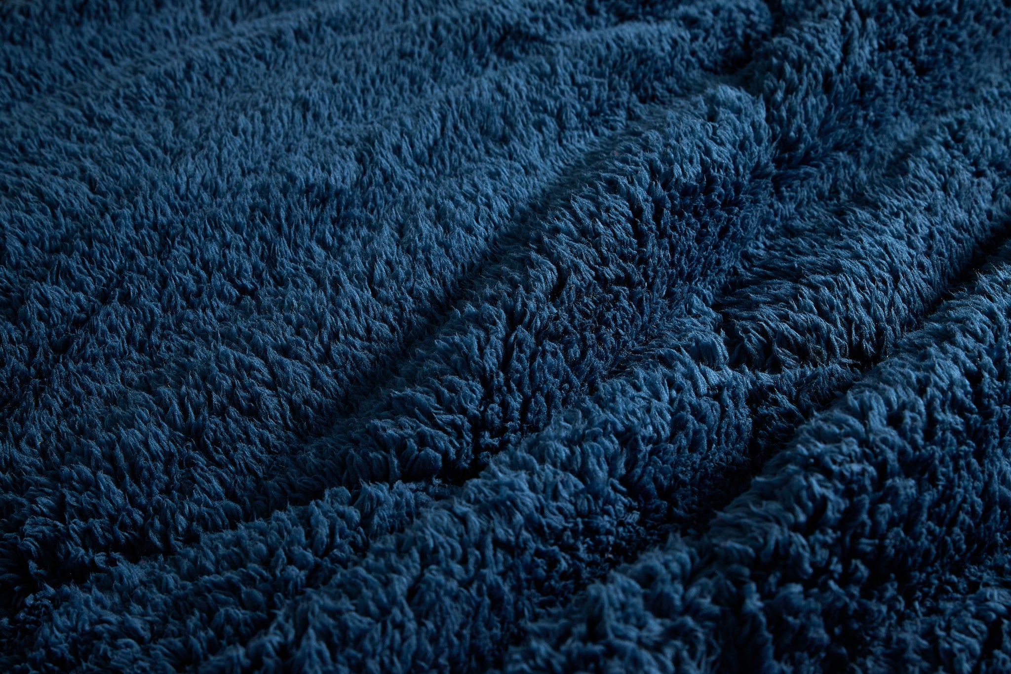 Conforter / Edredão Pelo Sherpa Duplo Pepper Azul