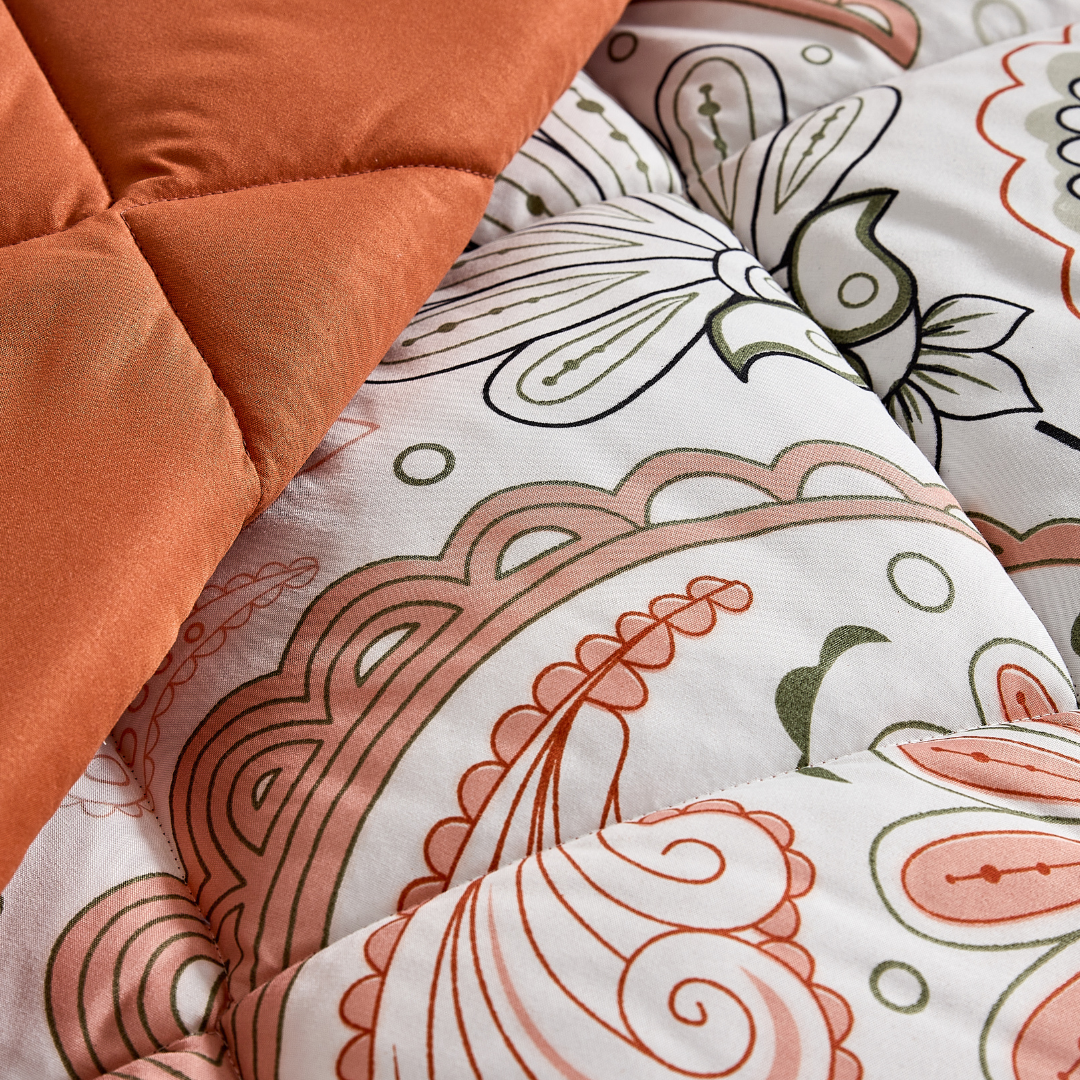 Edredão Quilt Dupla Face Paisley