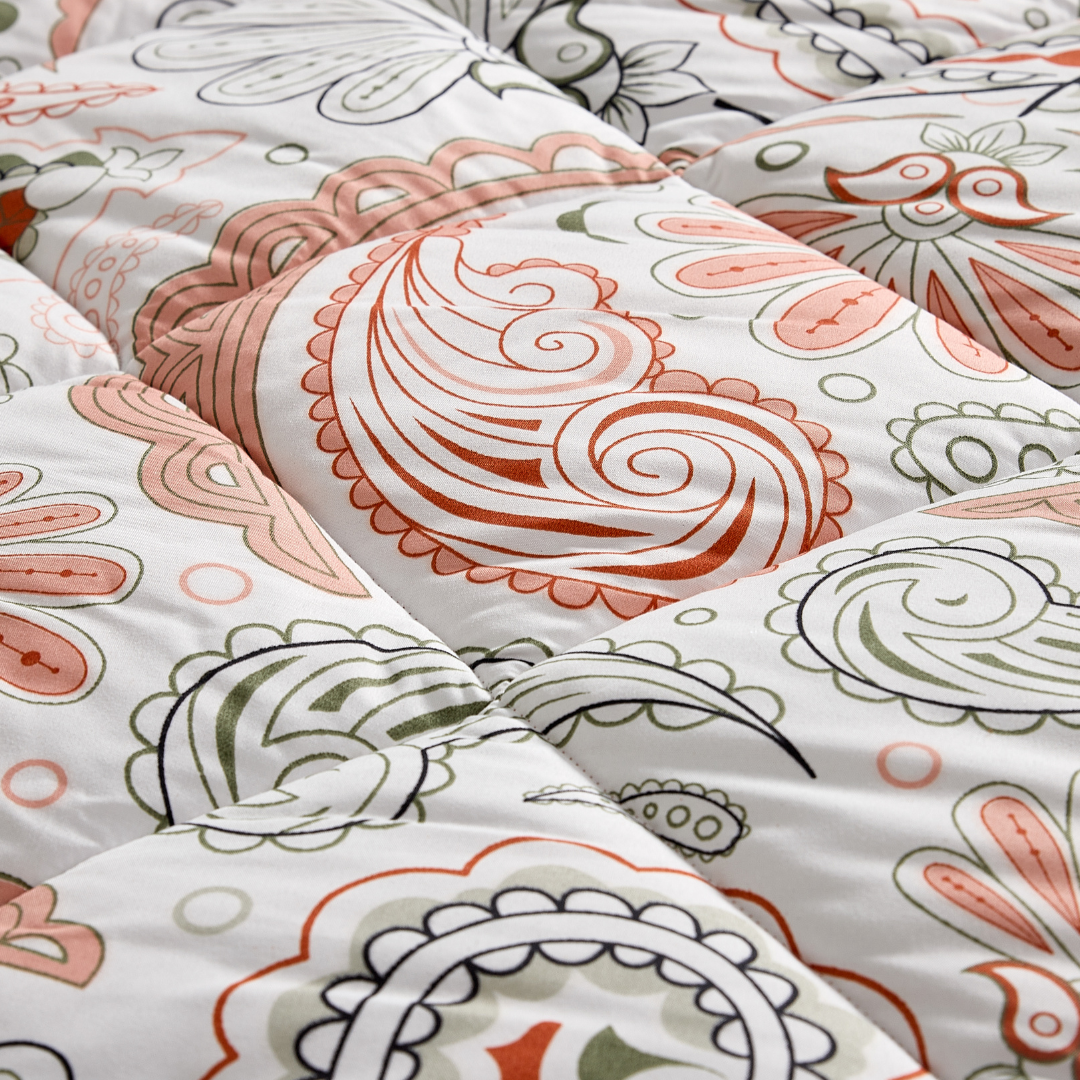 Edredão Quilt Dupla Face Paisley