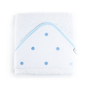 Toalha de banho C/ Capuz 100x100 Romantic Azul - BimbiDreams - D'Algodão